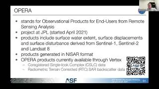 ASF NISAR Early Adopters Workshop (Jan. 2024): Introduction to OPERA