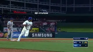 MIL@TEX: Desmond singles in Andrus