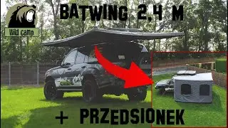 Wild Camp - Zadaszenie Batwing 2,4 m + Przedsionek - Rozkładanie