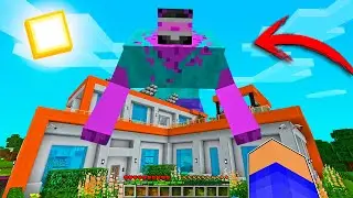 APARECE UN WHITEZUNDER MUTANTE GIGANTE EN MI CASA EN MINECRAFT TROLL 😱