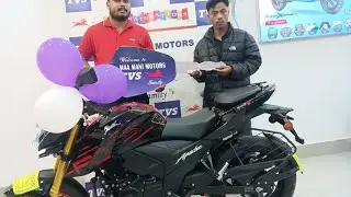 Finally delivery hogaya 2026 first New bike #Apache rtr 200 4v # My kching #subcribe 