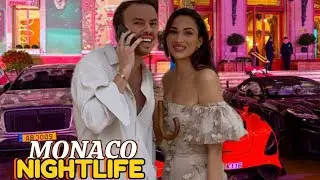 MILLIONAIRE LADIES AND SUPERCARS IN MONACO 2025 / MONACO NIGHTLIFE