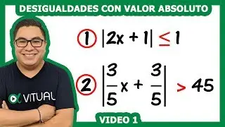 Desigualdades con valor absoluto video 1 | Vitual Universitario