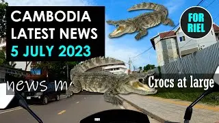 Cambodia news, 5 July 2023 - 24 crocs let loose! Facebook face-off! Big PP Water Festival!  #ForRiel