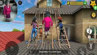 Scary Teacher 3D - New updater - troll Miss T fell face down so fun part 5530 #scaryteacher3d