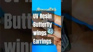 Kids UV Resin Butterfly wings Earrings.