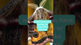 Butterfly vs Moth Antennae #butterfly #moth