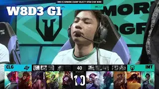 CLG vs IMT | Week 8 Day 3 S12 LCS Summer 2022 | CLG vs Immortals W8D3 Full Game