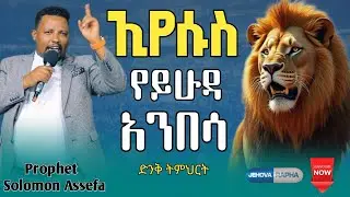 🛑 ኢየሱስ የይሁዳ አንበሳ 🛑 ድንቅ ትምህርት Prophet Solomon Assefa #ጂሆቫ_ራፓ #አስፈጻሚ_ነቢይ #ነቢይ_ሰለሞን_አሰፋ 