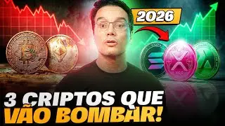AS 3 CRIPTOMOEDAS MAIS PROMISSORAS PARA 2026