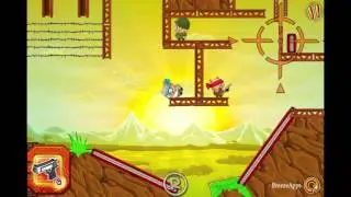 Hambo Gunslinger level 5-26 Walkthrough Gameplay (Gold Medal Level 26 Solution)