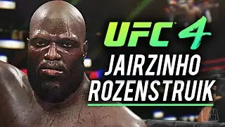 UFC 4 - NEW Fighter JAIRZINHO ROZENSTRUIK  ! CPU vs CPU (RAW GAMEPLAY)