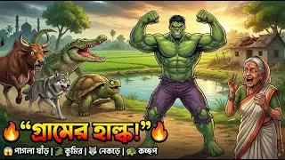 গ্রামের হাল্ক! 🐂🐊 পাগলা ষাঁড়, কুমির আর নেকড়ে একাই শেষ! | Village Hulka