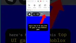 fix the top UI GAP in your roblox game (10-second tutorial!)   #roblox #scripting #ui