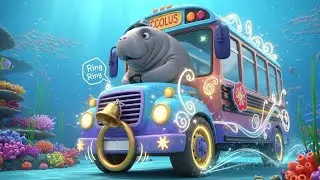 Ring Ring Manatee Bus 🚌🔔✨ | Kids Fantasy Song | Learn Colors on a Silly Manatee Bus Ride