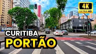 Curitiba 4K: Imers&atilde;o Urbana pelo Bairro Port&atilde;o [Driving Tour 2026] r&aacute;pida sentido centro