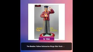 The Beatles Yellow Submarine Ringo Star Rock Iconz Statue