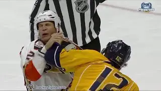 Kevin Bieksa vs Mike Fisher Nov 17, 2015