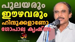 പുലയരും ഈഴവരും ഹിന്ദുക്കളാണോ ഗോപാല കൃഷ്ണ!! | Dr N Gopalakrishnan