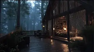 Soft Jazz Rain Forest Ambience for Sleep 🌙Luxury Background Music for Deep Relaxation
