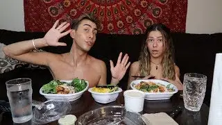 SHIRTLESS  MUKBANG W/ SARAH BASKA