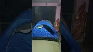 Night camping in dangerous forest || #camping #trending #youtubeshorts