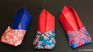Origami - Shoes, loafers (Flower Shoes) By Yanin Craft