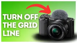 How to turn off the grid line on Sony ZV-E10?