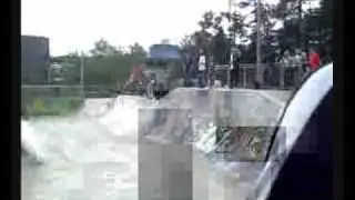 Mistyflip over 8ft box at EK skatepark