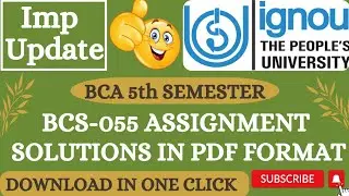BCS055 solved assignment 2023-24 | pdf form | download in one click