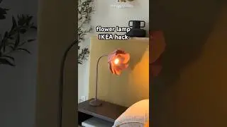 After seeing so many flower lights, I couldn&rsquo;t help but try to make one with an IKEA lamp! #diydecor