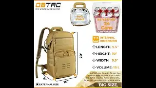 DBTAC Tactical Lunch Backpack, Large Lunch Cooler for Men Women Backpack Coolers insulated