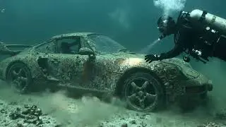 Porsche 959 Found Sleeping Beneath the Sea | Abandoned Supercar Discovery,Lost Machines Underwater