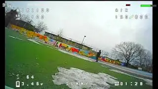 trying to walk while flying
