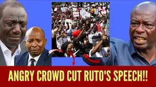 RUTO FORCED TO CUT-SPEECH IN GIKOMBA AS ANGRY CROWD WALKOUT, PROTEST GACHAGUA's CHURCH ATTACK!