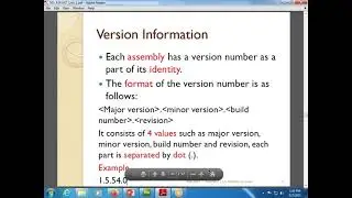 ASP.NET Lecture 53 (1) - Version Information | Theory | Example | Hindi