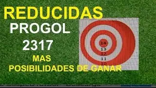 Progol#2317, pron&oacute;stico y analisis con 9 dobles, reducidas a 16 quinielas sencillas.