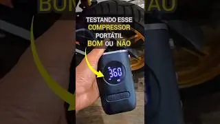 TESTANDO MINI COMPRESSOR AUTOMOTIVO PNEU VAZIO BOM OU N&Atilde;O #pneus #honda #motovlog #carros#compressor