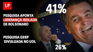 Bolsonaro lidera inten&ccedil;&atilde;o de voto 2026. Lula perde no primeiro turno.