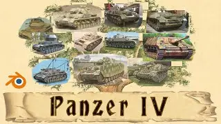Some members of the Panzer IV's Family | Tanks with Blender