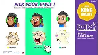 Custom Animated Emotes For Twitch - KongVector