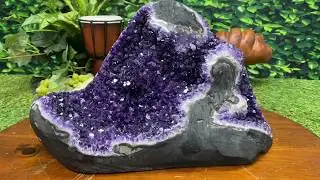High Quality Dark Purple Uruguayan Amethyst Geode LL-3s
