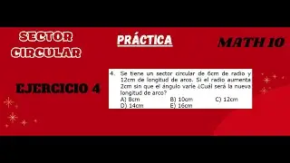 SECTOR CIRCULAR EJERCICIO 4