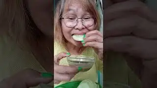 Kain po tayo cucumber 🥒 with bagoong and suka