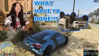 Tommy teaches Ray Mond to race and gets a HUGE love tap | GTAV RP - NO PIXEL