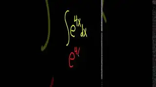 Integrating the Exponential Function e^(4x) | Calculus Derivatives #shorts