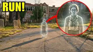 If you see this Ghost Teacher in your School... RUN & don't let her see you! (SHE IS CURSED!!)