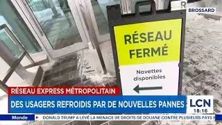 Les pannes s&rsquo;accumulent au REM: des usagers refroidis
