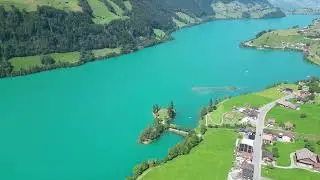 Lungern, Switzerland Drone 4k View, Switzerland (🇨🇭)| Stunning 4K Cinematic Lake & Alps.