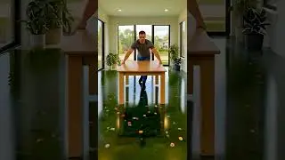 This Epoxy Floor Turned the Room into a Glass Garden 😳🌿